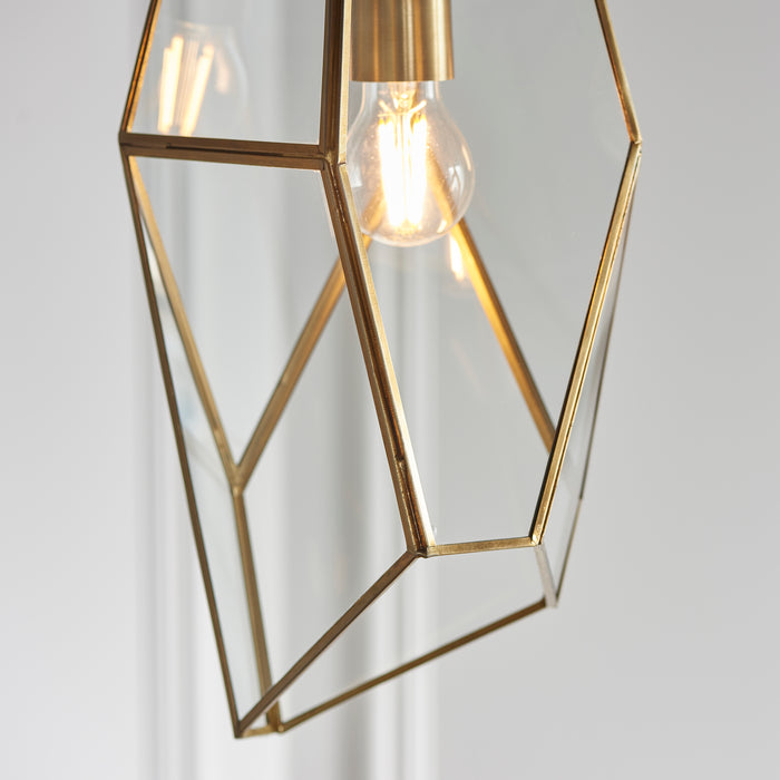 Aveda Gold Pendant - Exclusive Lighting Ltd