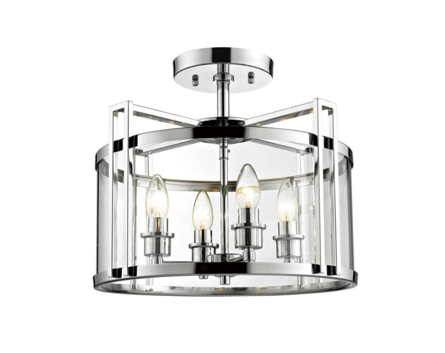 Eton Semi Flush Lantern - Exclusive Lighting Ltd
