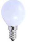 LED E14 5w Golf Ball Frosted Dimmable - Exclusive Lighting Ltd