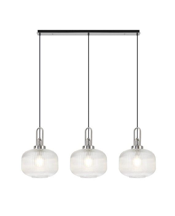 Armada Ribbed Glass Bar - Exclusive Lighting Ltd