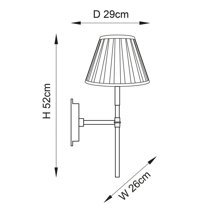 Maddie Wall Light + Elizabeth Shade