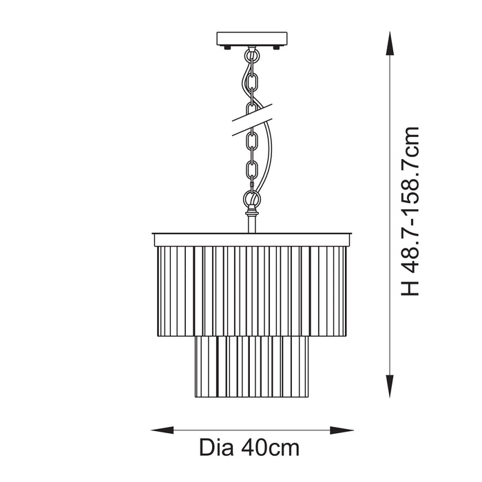 Fiona 21cm / 40cm / 55cm Pendant