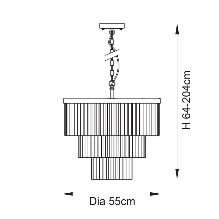Fiona 21cm / 40cm / 55cm Pendant
