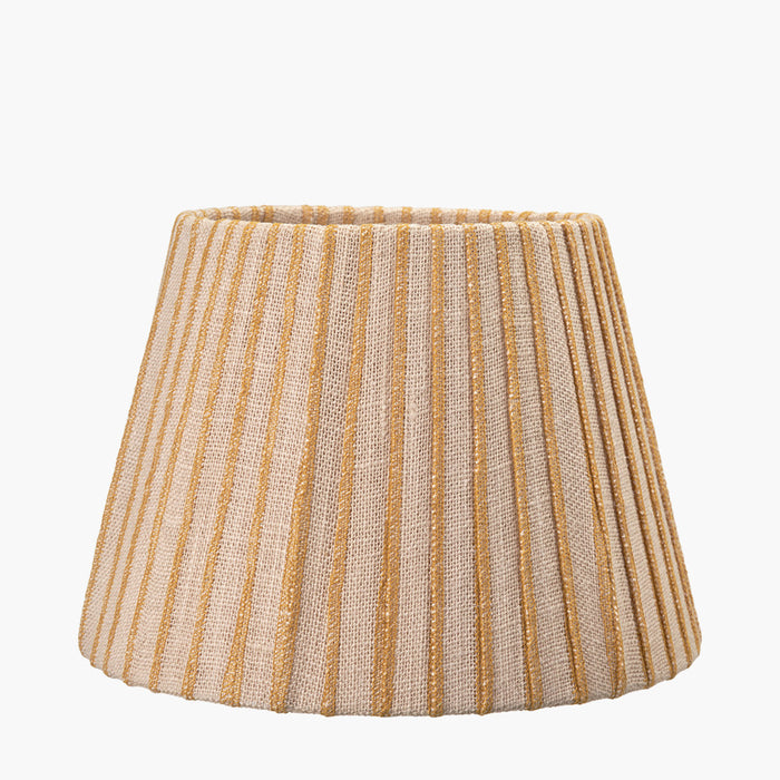 Sahara Yellow Striped Jute Tapered Shade