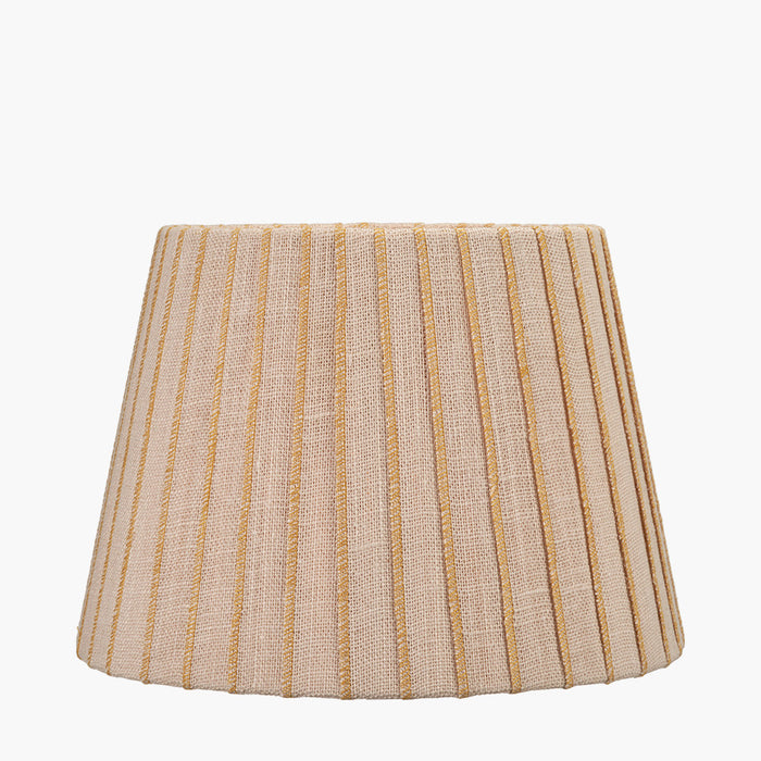 Sahara Yellow Striped Jute Tapered Shade
