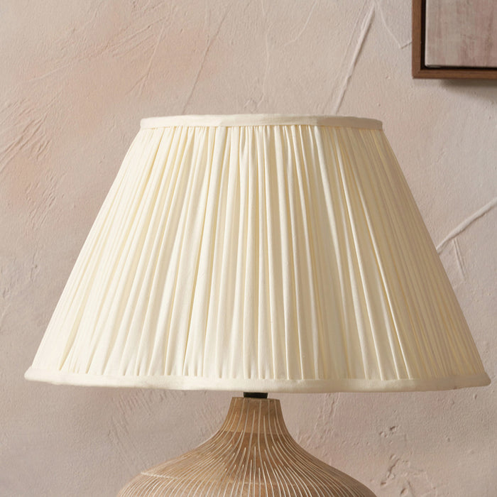 Abigail Cream Scalloped Tapered Shade