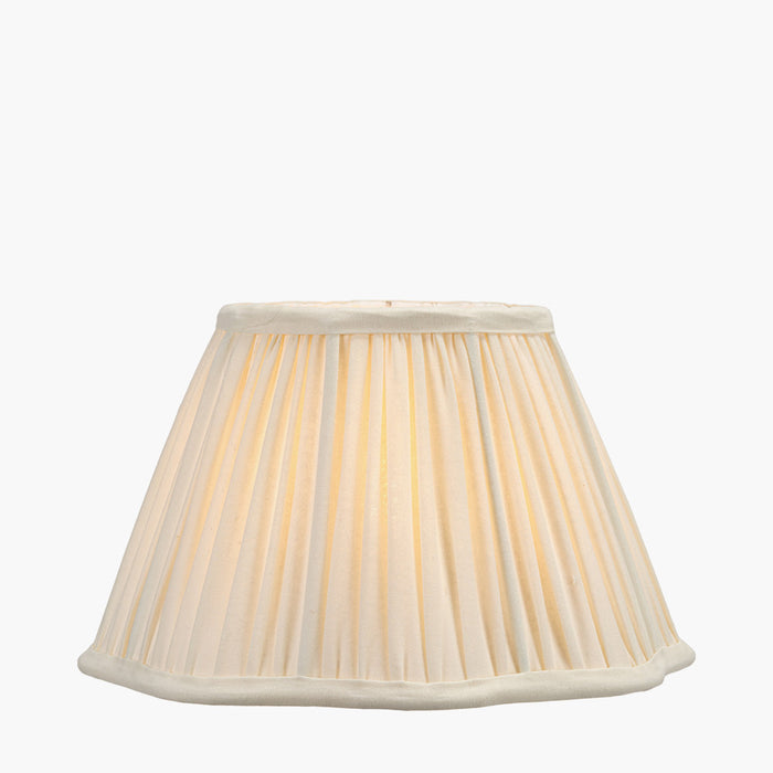 Abigail Cream Scalloped Tapered Shade