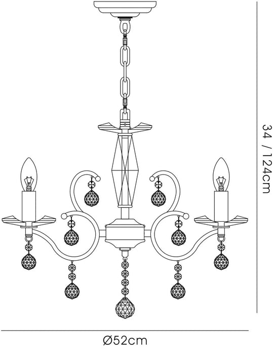 Gemini Crystal Chandelier