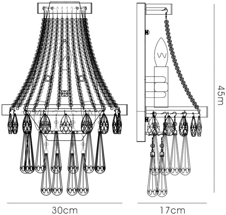 Bella Crystal Wall Light
