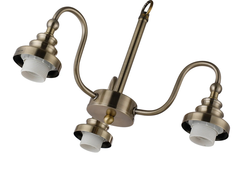 Ramsey 3 / 5 / 8 Light Pendant - FRAME ONLY (multiple colours)