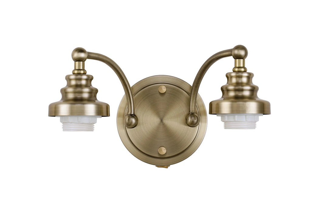 Ramsey Double Wall Light- FRAME ONLY (Multiple Colours)