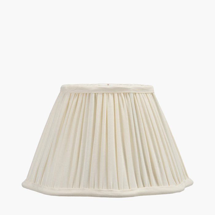 Abigail Cream Scalloped Tapered Shade