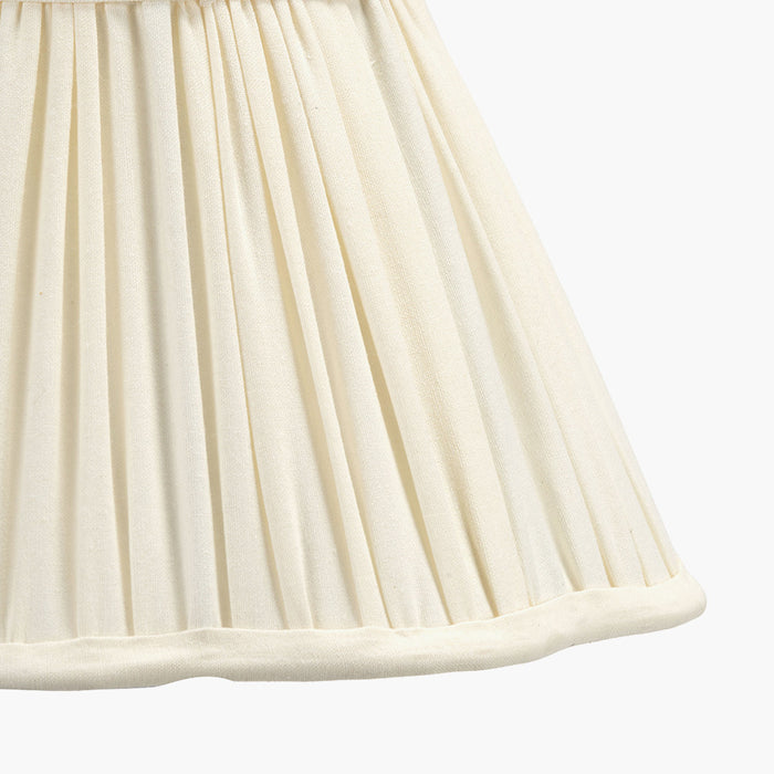 Abigail Cream Scalloped Tapered Shade