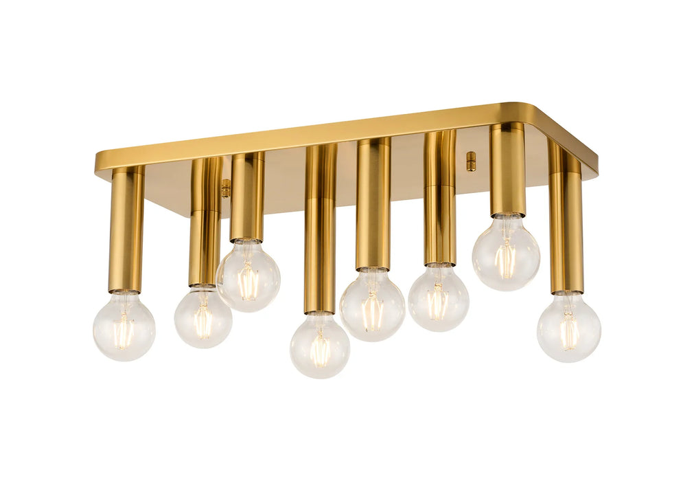 Cavalla Rectangular Flush Fitting 8 & 12 Light