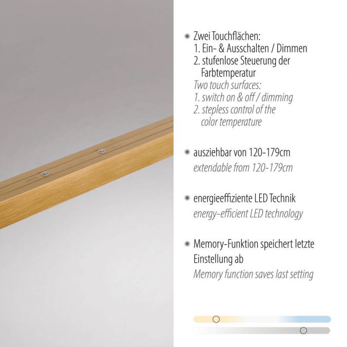 Luiza Extendable LED CCT Linear Bar