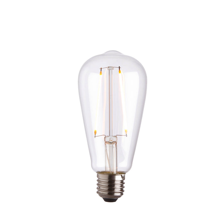 LED E27 2w Pear Clear Warm White