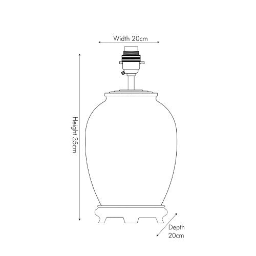 Jenny Worrall Dahlia Alstroemeria Medium Lamp