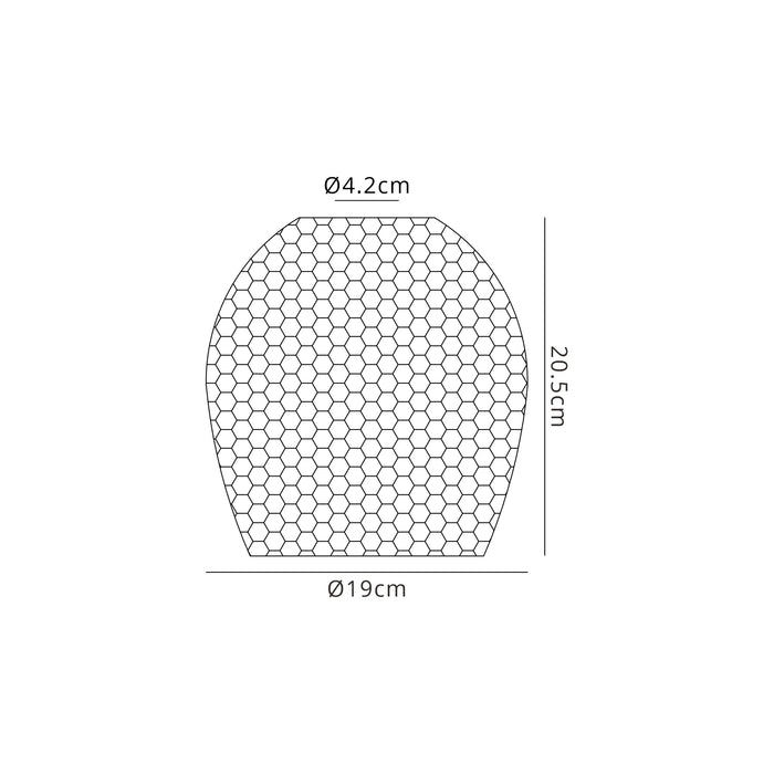 Krystos Smoked Plated Glass Shade