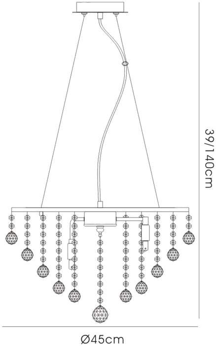 Evelyn Crystal Pendant