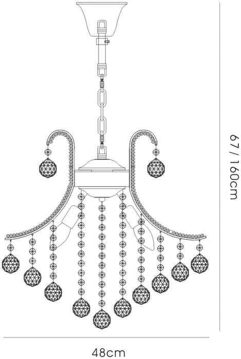 Libretto Crystal Chandelier