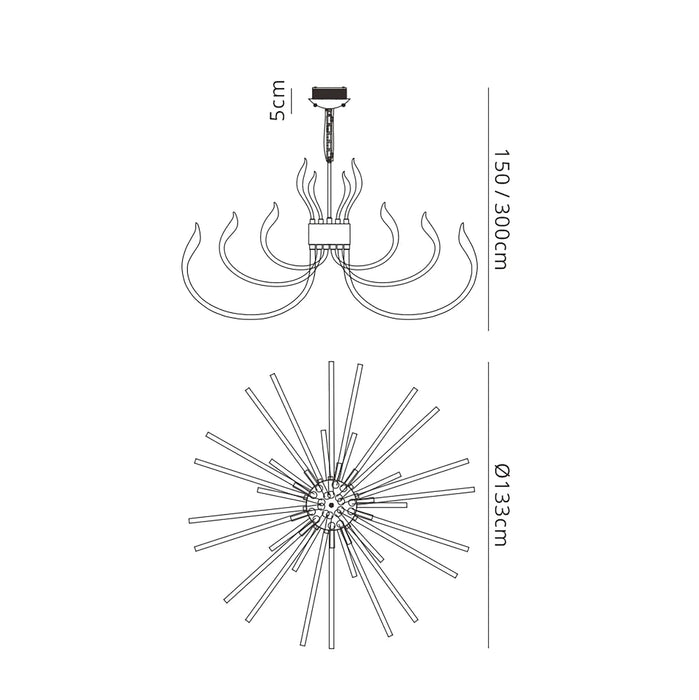 Flame XL LED Fitting