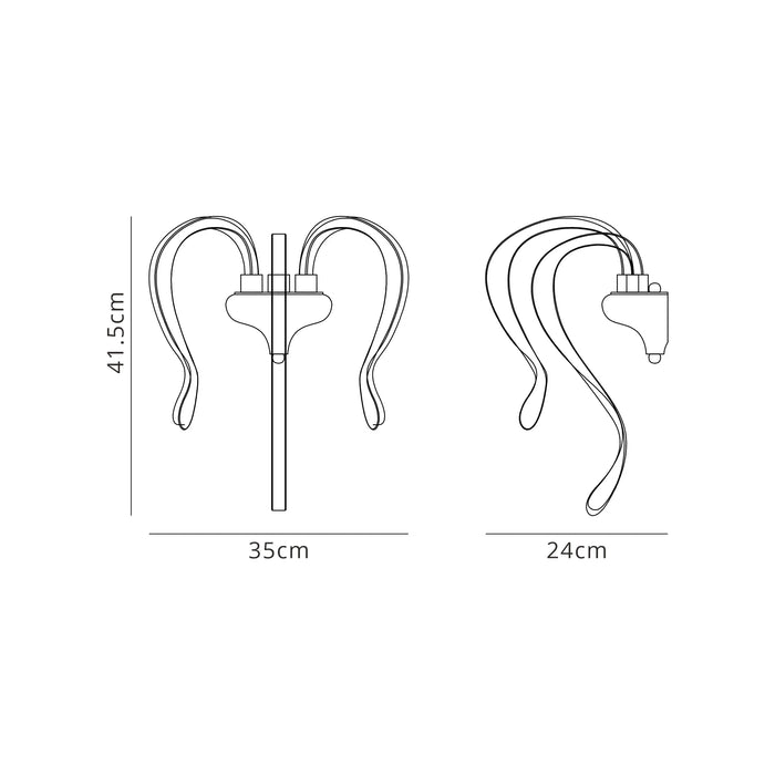 Flame LED Wall Light
