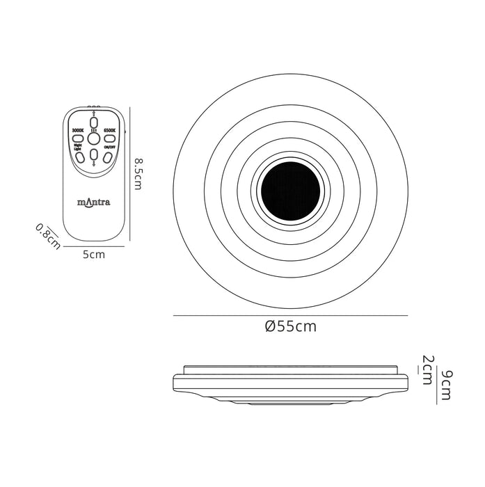 Logik Flush Speaker Light