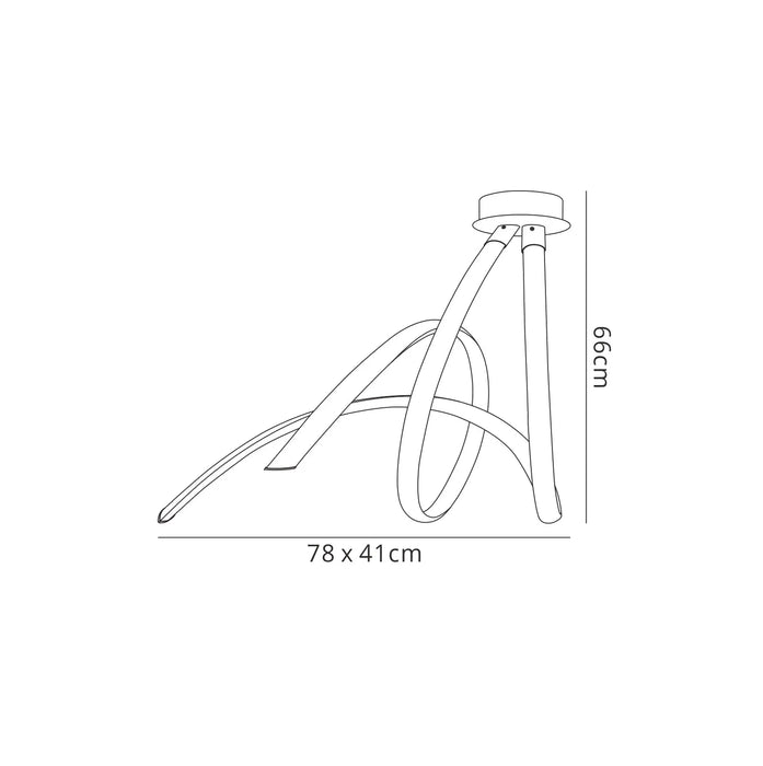 Taurus Spiral Semi Flush