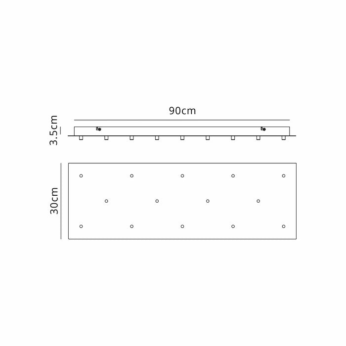 Mondo Rectangular Bar Canopy Kit