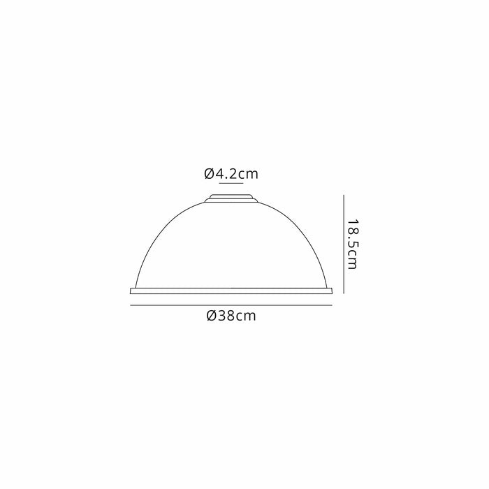 Jayme Ribbed Dome Glass Shade