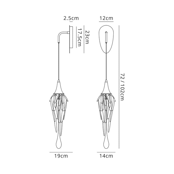 Mont Blanc Wall Light