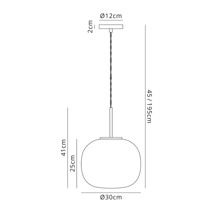 Olivia Large Single Pendant