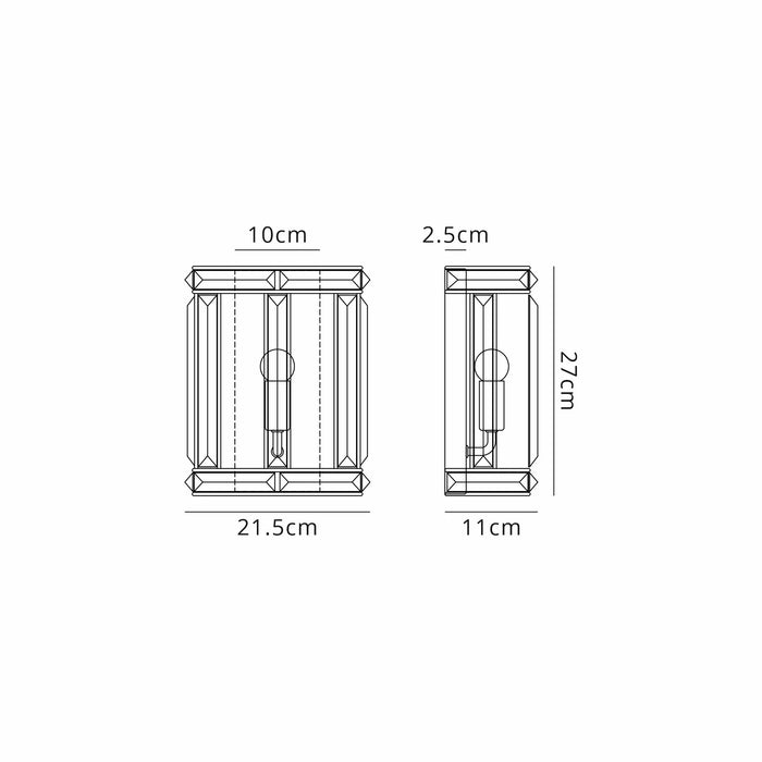 Charlize Rectangular Wall Light