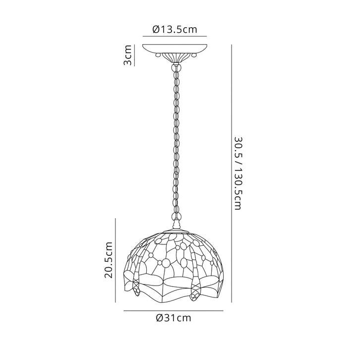 Dragonfly Downlight Pendant