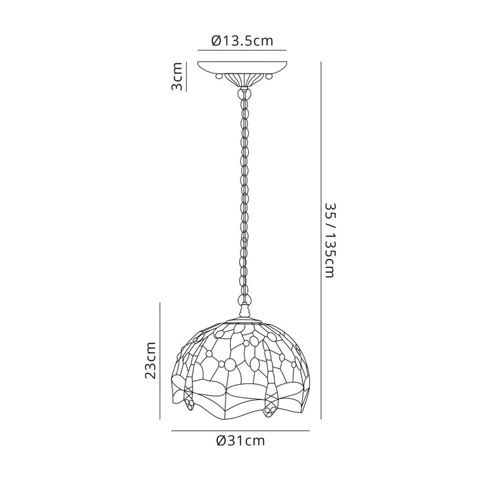 Dragonfly Downlight Pendant