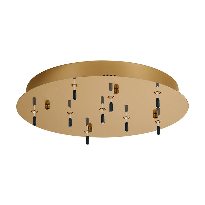 Lucas Round 9 DC Plug Canopy/Ceiling Rose Kit (FRAME ONLY - Driver Excluded)