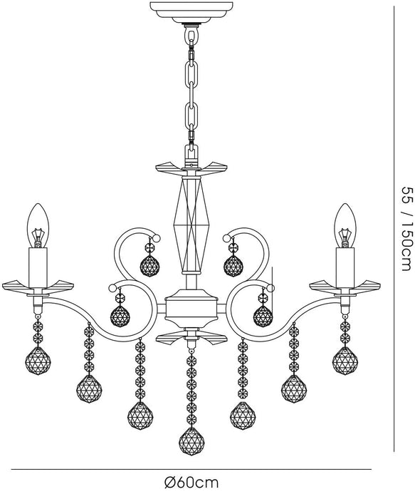 Gemini Crystal Chandelier