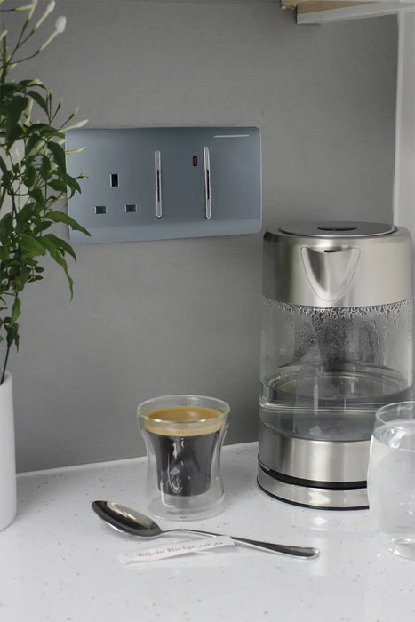 Cooker Control Panel: Double Pole Switch with Socket & Neon