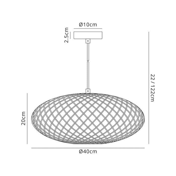 Sargent Elliptical Pendant