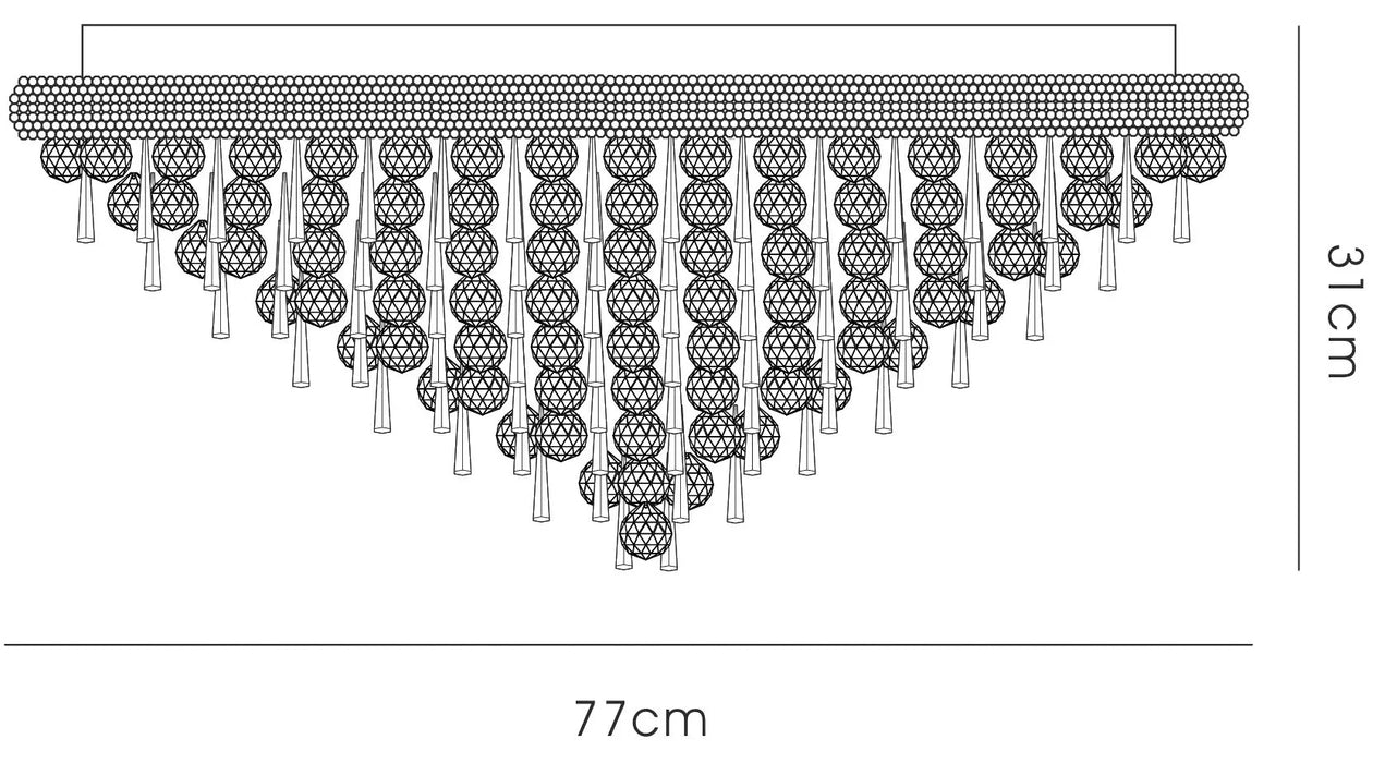 Liberty Crystal Semi Flush