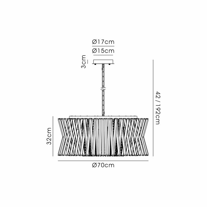 Aphrodite 54cm / 70cm Pendant