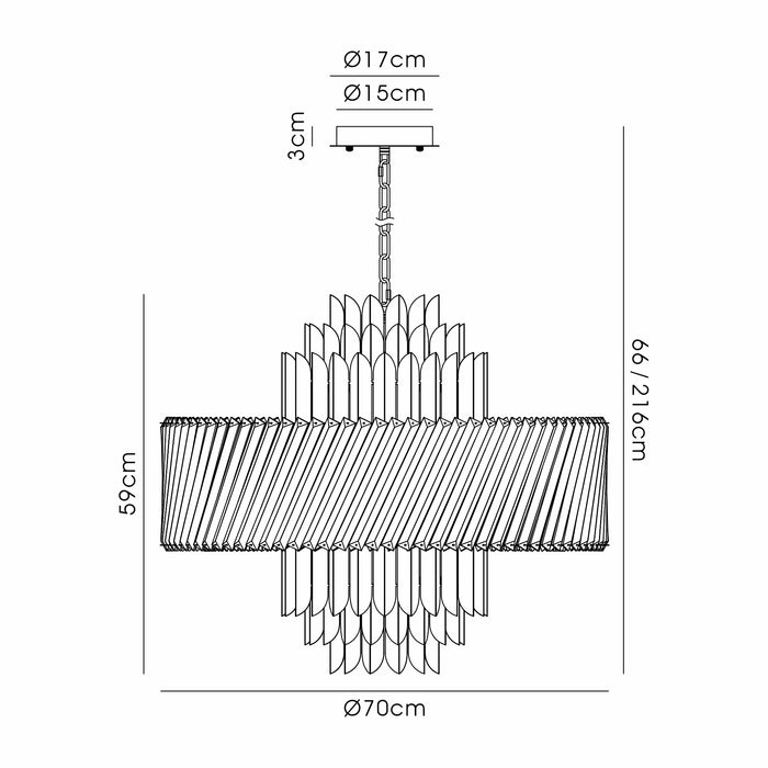 Ashrita 43cm / 55cm / 70cm Pendant