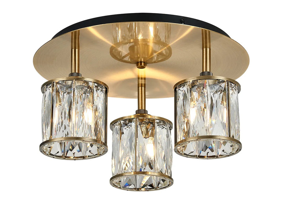 Azure Crystal Round Flush Fitting