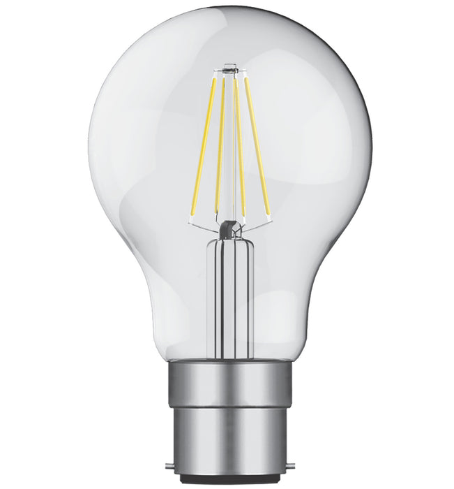 LED B22 6.5w GLS Clear Bulb - Dimmable