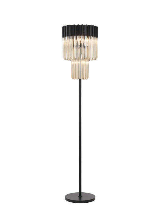 Belize Floor Lamp - Cognac Glass