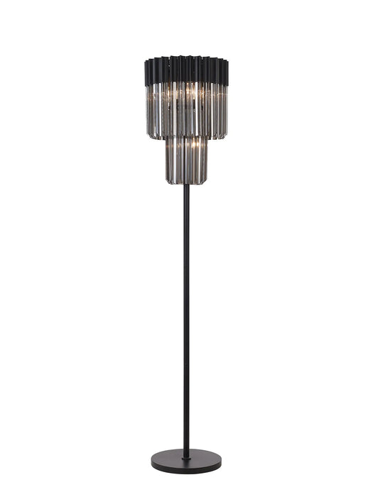 Belize Floor Lamp - Smoked Glass