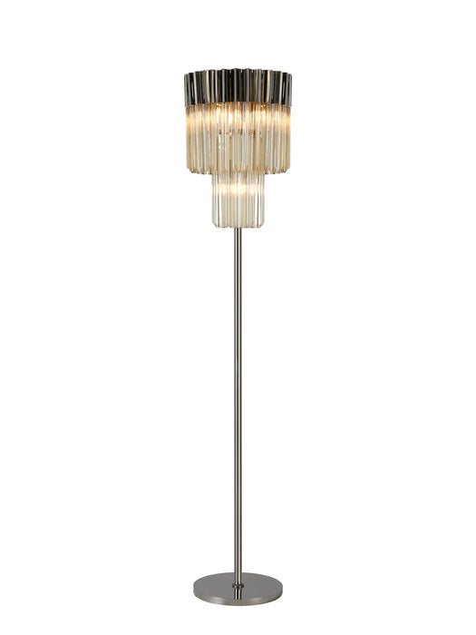 Belize Floor Lamp - Cognac Glass