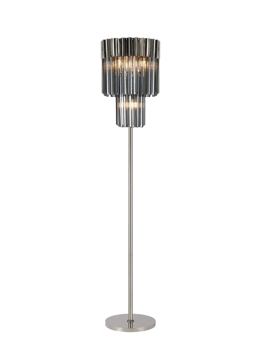 Belize Floor Lamp - Smoked Glass