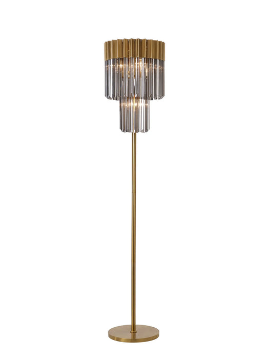 Belize Floor Lamp - Smoked Glass