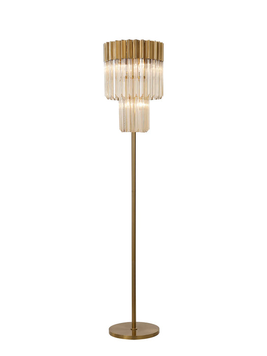 Belize Floor Lamp - Cognac Glass